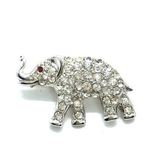 Elephant Brooch -1950s Vintage Pin By ORA.